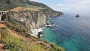 Breathtaking views of the rugged coastline along Big Sur